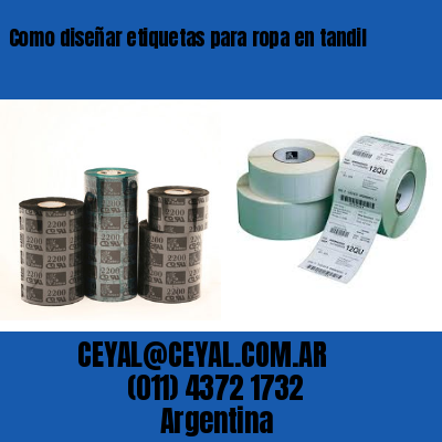 Como diseñar etiquetas para ropa en tandil