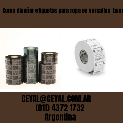 Como diseñar etiquetas para ropa en versalles  buenos aires