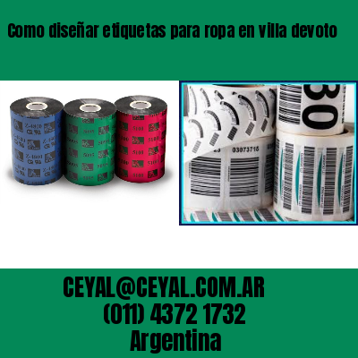 Como diseñar etiquetas para ropa en villa devoto