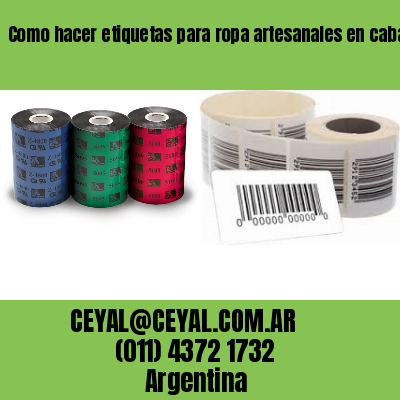 Como hacer etiquetas para ropa artesanales en caballito buenos aires