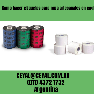 Como hacer etiquetas para ropa artesanales en coghlan