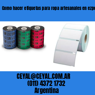 Como hacer etiquetas para ropa artesanales en ezpeleta