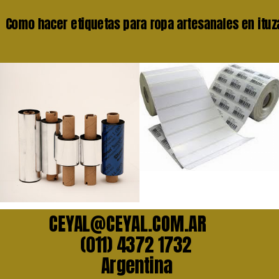 Como hacer etiquetas para ropa artesanales en ituzaingó