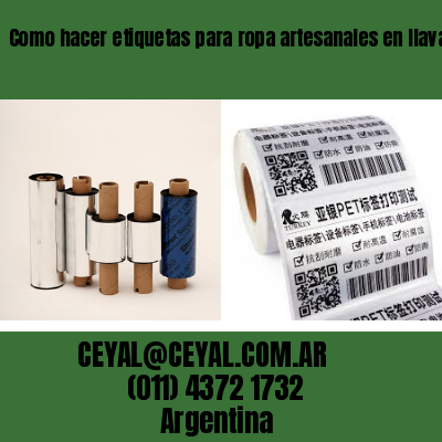 Como hacer etiquetas para ropa artesanales en llavallol