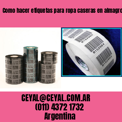 Como hacer etiquetas para ropa caseras en almagro  buenos aires