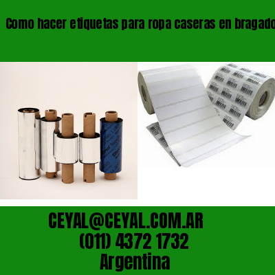 Como hacer etiquetas para ropa caseras en bragado