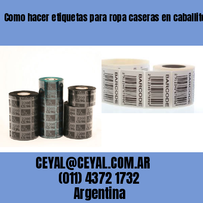 Como hacer etiquetas para ropa caseras en caballito buenos aires