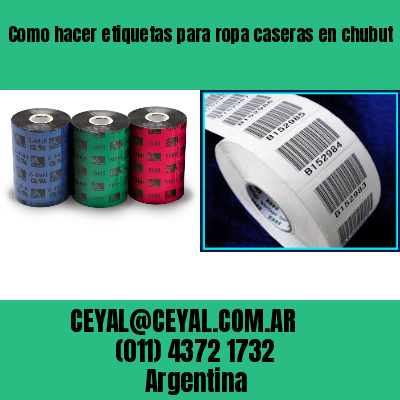 Como hacer etiquetas para ropa caseras en chubut