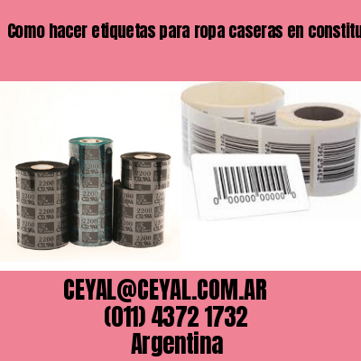 Como hacer etiquetas para ropa caseras en constitucion  buenos aires