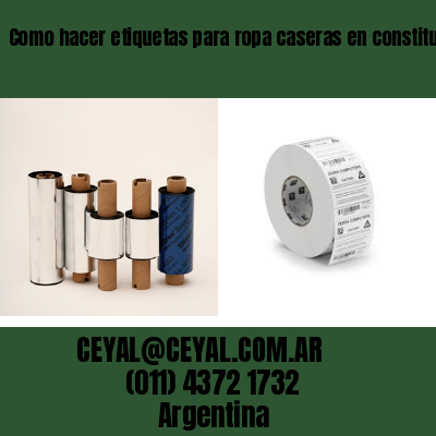 Como hacer etiquetas para ropa caseras en constitucion