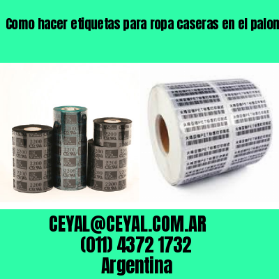Como hacer etiquetas para ropa caseras en el palomar