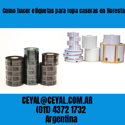 Como hacer etiquetas para ropa caseras en floresta  buenos aires