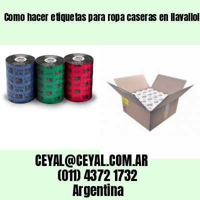 Como hacer etiquetas para ropa caseras en llavallol