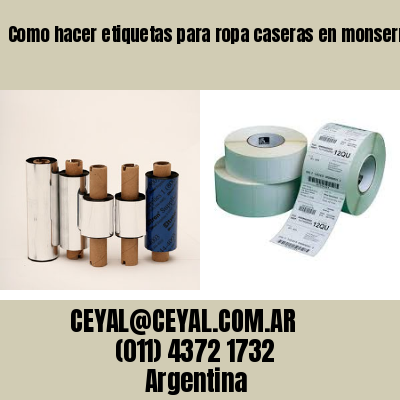 Como hacer etiquetas para ropa caseras en monserrat  buenos aires