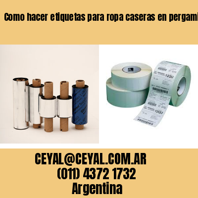 Como hacer etiquetas para ropa caseras en pergamino