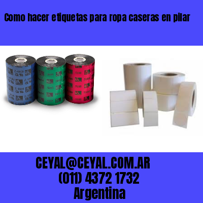 Como hacer etiquetas para ropa caseras en pilar