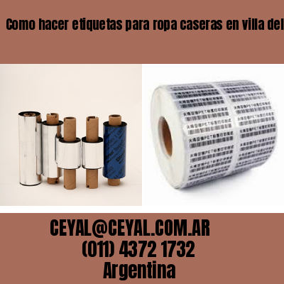 Como hacer etiquetas para ropa caseras en villa del parque  buenos aires