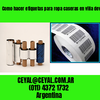 Como hacer etiquetas para ropa caseras en villa devoto  buenos aires