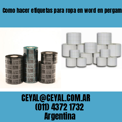 Como hacer etiquetas para ropa en word en pergamino