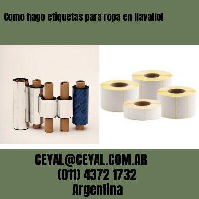 Como hago etiquetas para ropa en llavallol