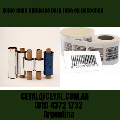 Como hago etiquetas para ropa en necochea