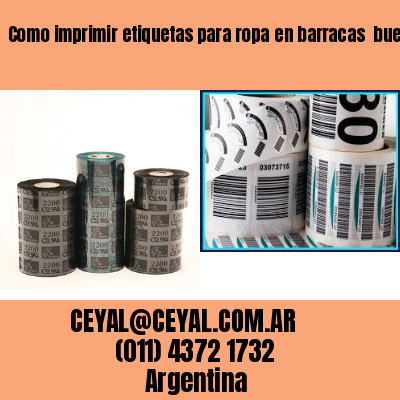 Como imprimir etiquetas para ropa	en barracas  buenos aires