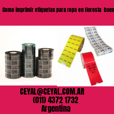 Como imprimir etiquetas para ropa	en floresta  buenos aires