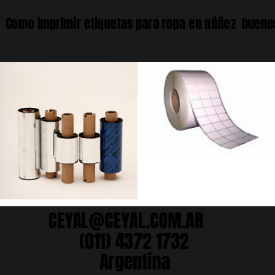 Como imprimir etiquetas para ropa	en núñez  buenos aires