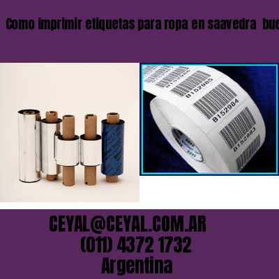 Como imprimir etiquetas para ropa	en saavedra  buenos aires