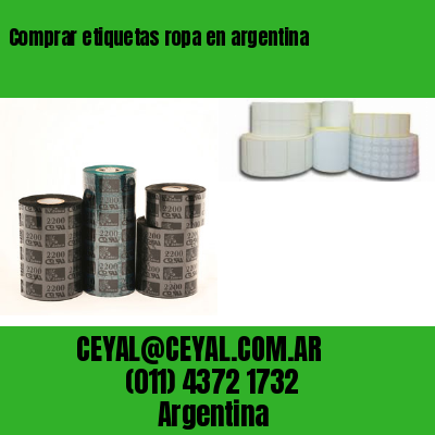 Comprar etiquetas ropa en argentina