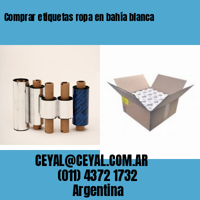 Comprar etiquetas ropa en bahía blanca