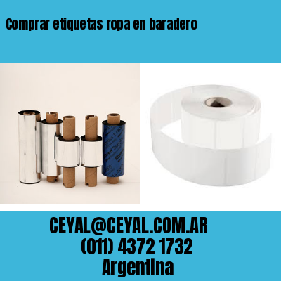 Comprar etiquetas ropa en baradero