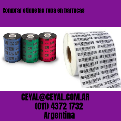 Comprar etiquetas ropa en barracas