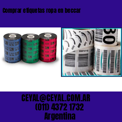 Comprar etiquetas ropa en beccar