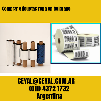 Comprar etiquetas ropa en belgrano