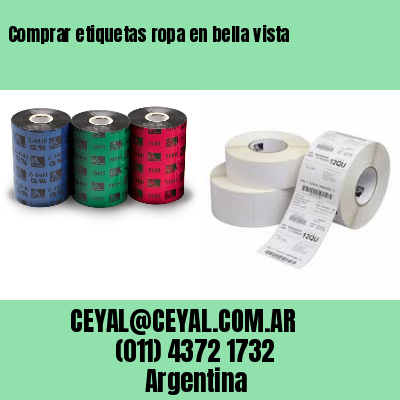Comprar etiquetas ropa en bella vista