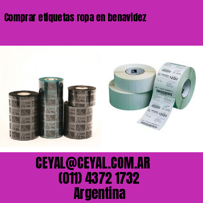 Comprar etiquetas ropa en benavidez