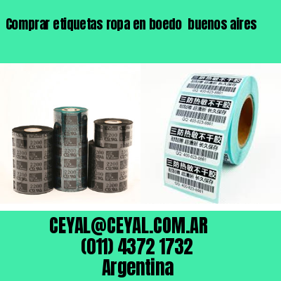 Comprar etiquetas ropa en boedo  buenos aires