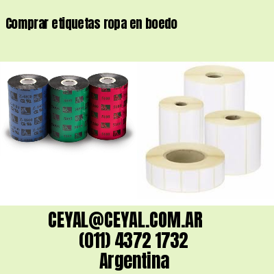 Comprar etiquetas ropa en boedo