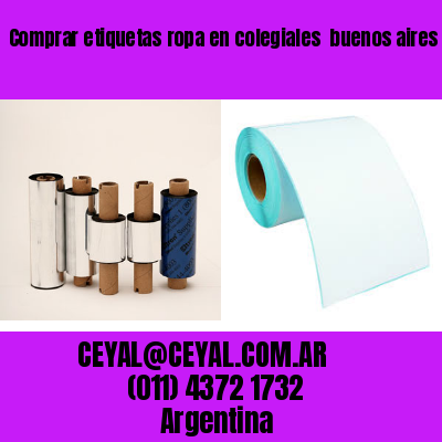 Comprar etiquetas ropa en colegiales  buenos aires