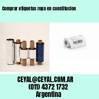 Comprar etiquetas ropa en constitucion