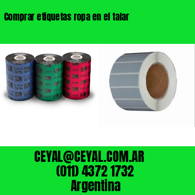 Comprar etiquetas ropa en el talar