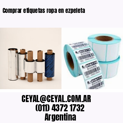 Comprar etiquetas ropa en ezpeleta