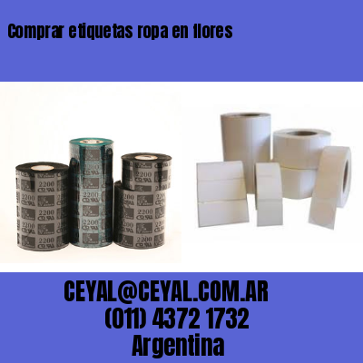 Comprar etiquetas ropa en flores