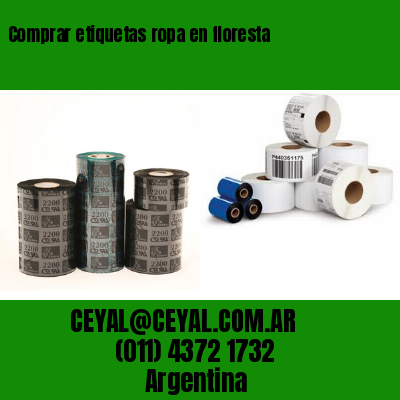 Comprar etiquetas ropa en floresta