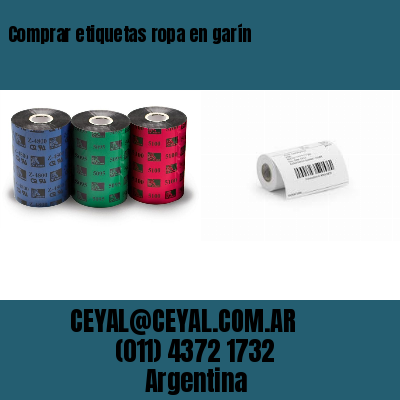 Comprar etiquetas ropa en garín