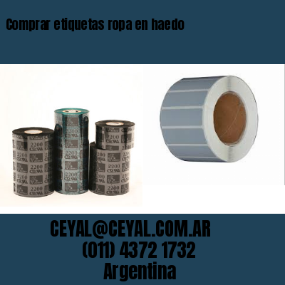 Comprar etiquetas ropa en haedo