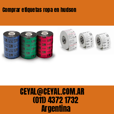Comprar etiquetas ropa en hudson