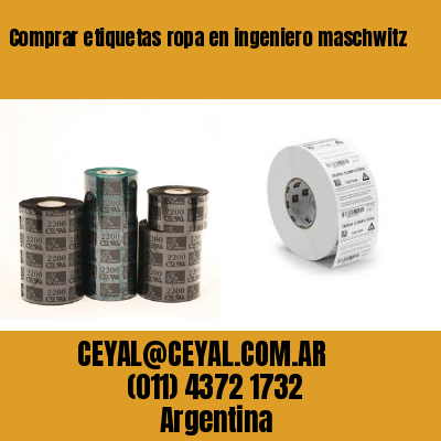 Comprar etiquetas ropa en ingeniero maschwitz