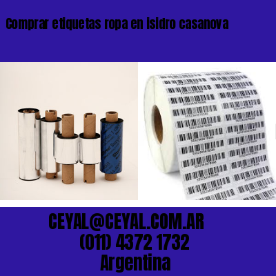 Comprar etiquetas ropa en isidro casanova